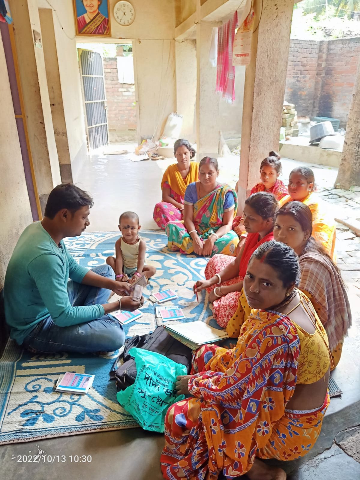 Women's self-help group meeting