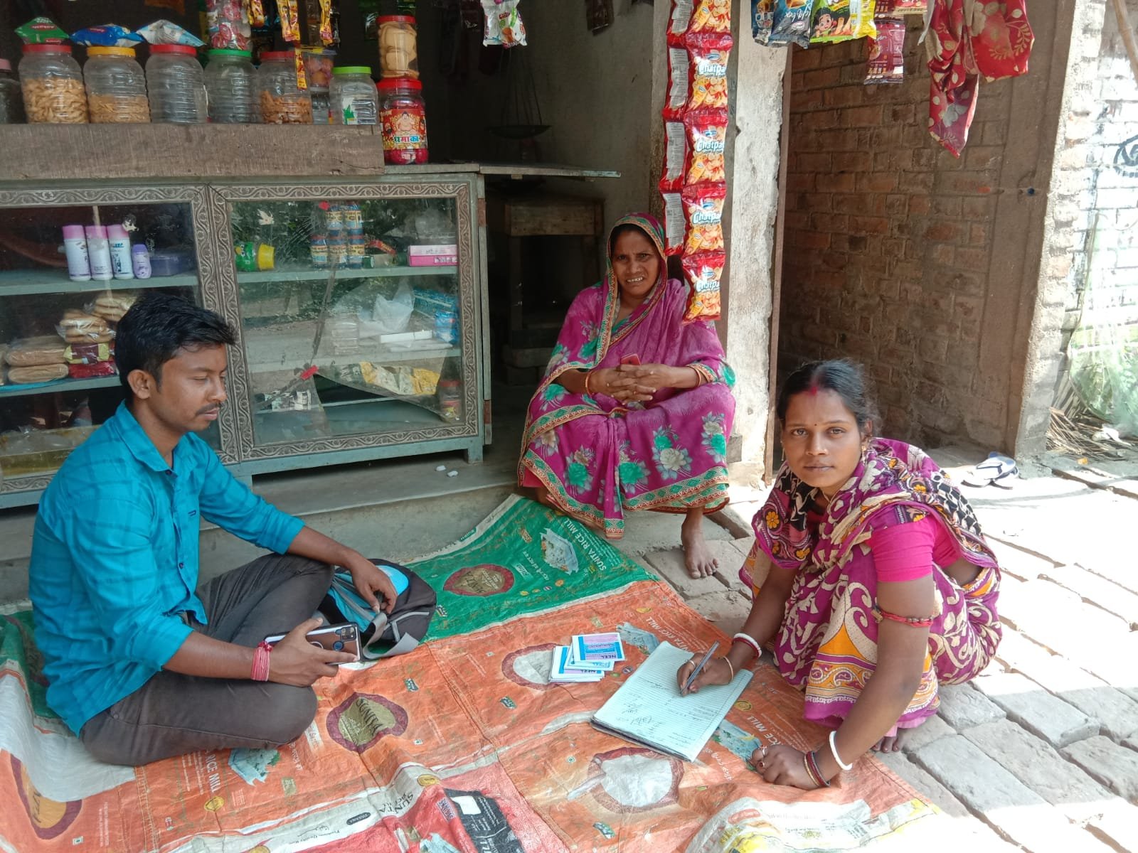 Women's self-help group meeting