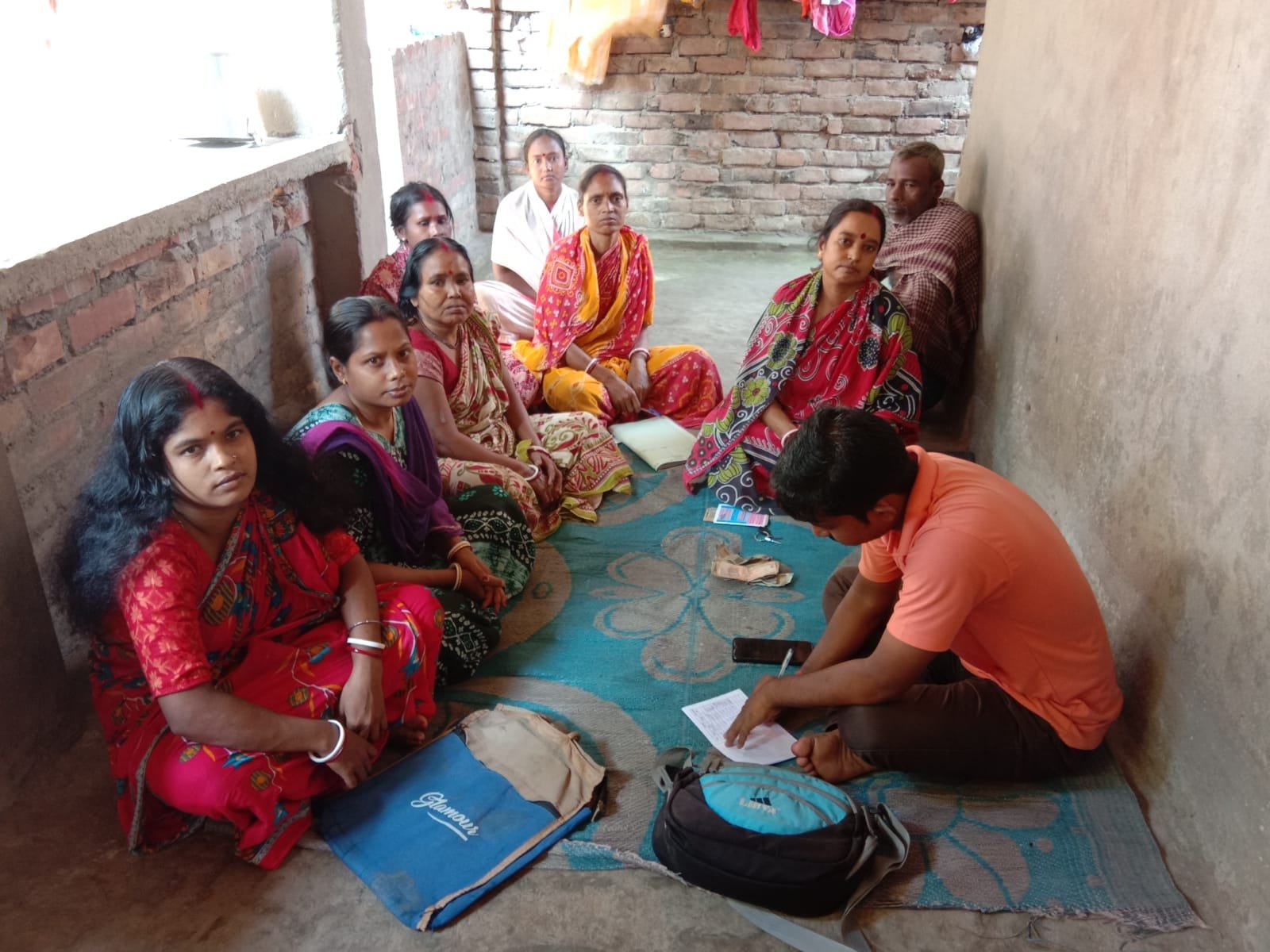Women's self-help group meeting